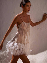 Fairy Slipdress Spaghetti Straps Backless Mini Dresses With Fringe